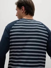 Mens Pure Cotton Striped Pyjama Set  Adomoo